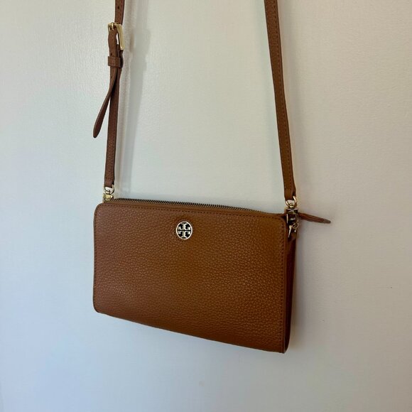 Tory Burch Brown Leather Cross Body - Picture 1 of 5